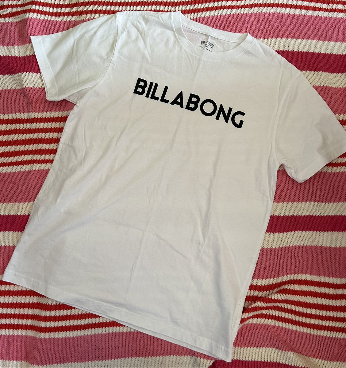 ◆美品◆ BILLABONGビラボン ロゴTシャツ レギュラーフィット◆ホワイト Lサイズ◆_画像1