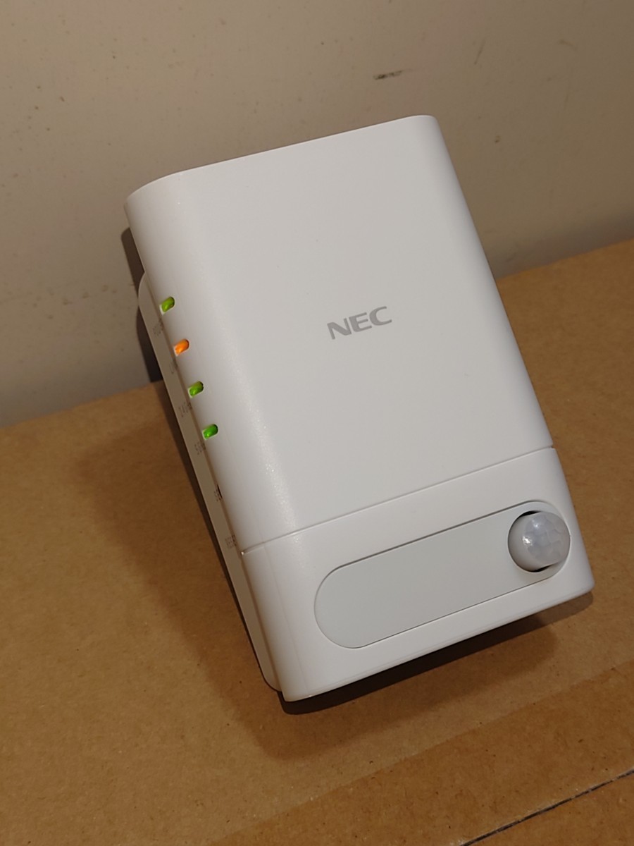 【動作良品】NEC Aterm W1200EX-MS Wi-Fi中継機 無線LAN 人感センサー付き 中古品 _画像1