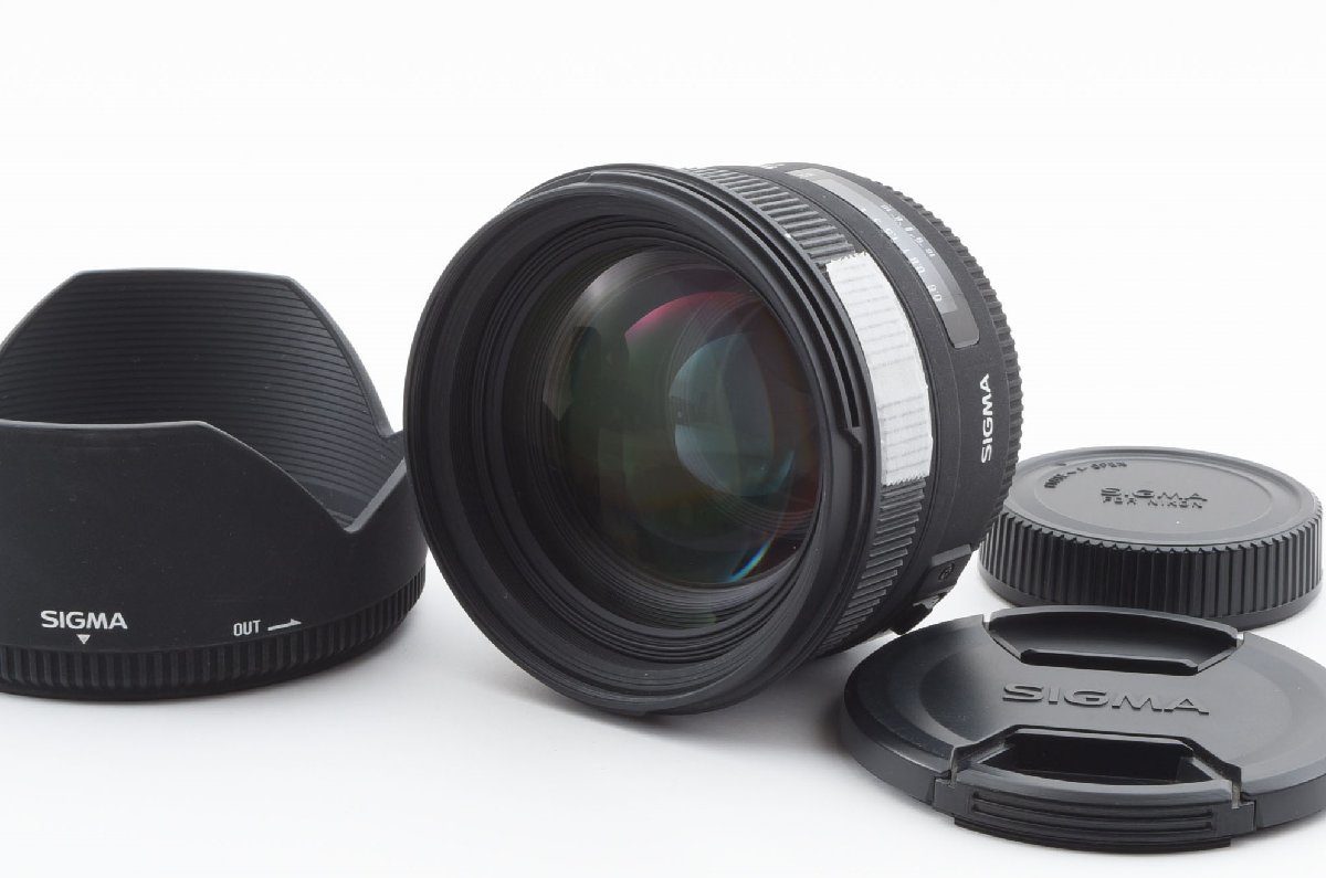 SIGMA EX 50mm F/1.4 DG HSM Nikon AFマウント [訳アリ美品] レンズフード付き 大口径標準レンズ フルサイズ対応