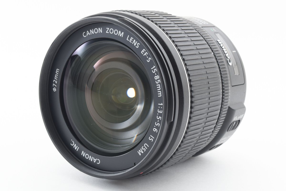 Canon EF-S 15-85mm f/3.5-5.6 IS USM 手ぶれ補正 [現状品] EW-78E レンズフード ポーチ付き 標準レンズ_画像2