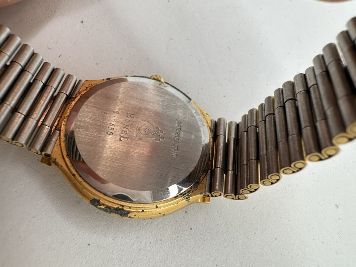 【BOREL】クォーツ腕時計 中古品　電池交換済み　稼動品　72-4 わけあり_画像4