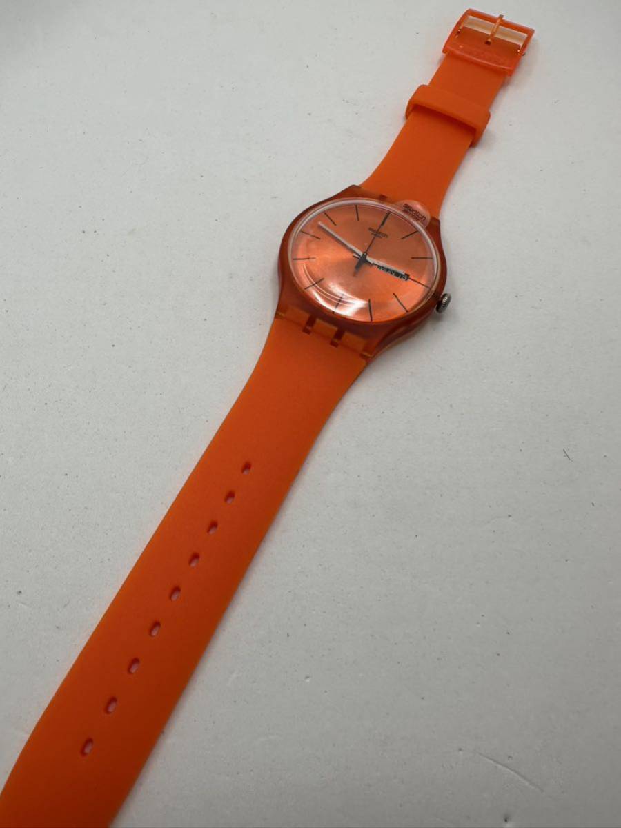 【SWATCH】クォーツ 腕時計 オレンジ　店舗在庫品　73-4_画像2