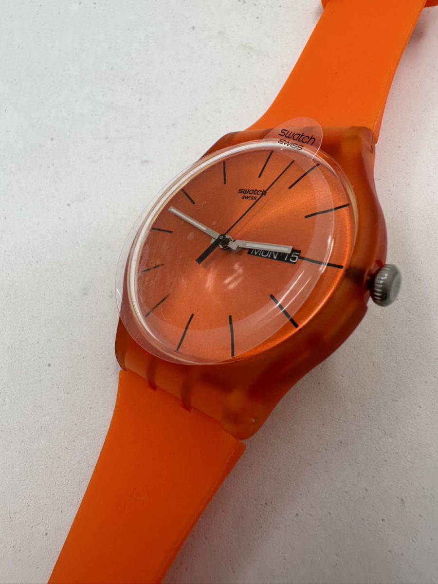 【SWATCH】クォーツ 腕時計 オレンジ　店舗在庫品　73-4_画像3