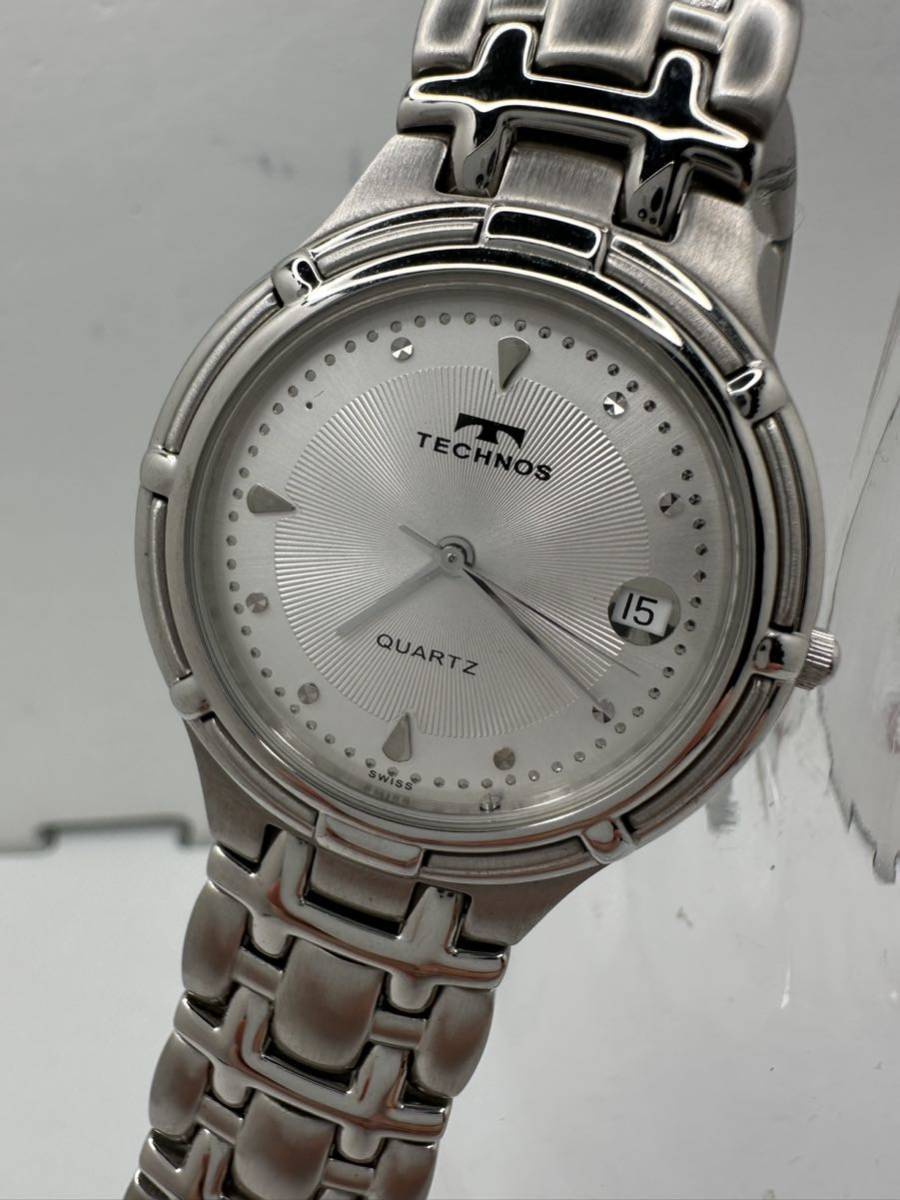 【TECHNOS】クォーツ　腕時計 中古品　電池交換済み　稼動品　77-4_画像1
