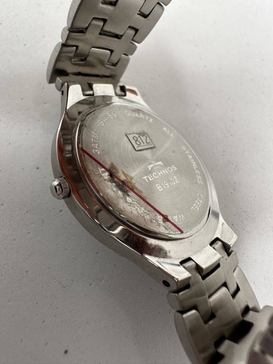 【TECHNOS】クォーツ　腕時計 中古品　電池交換済み　稼動品　77-4_画像5
