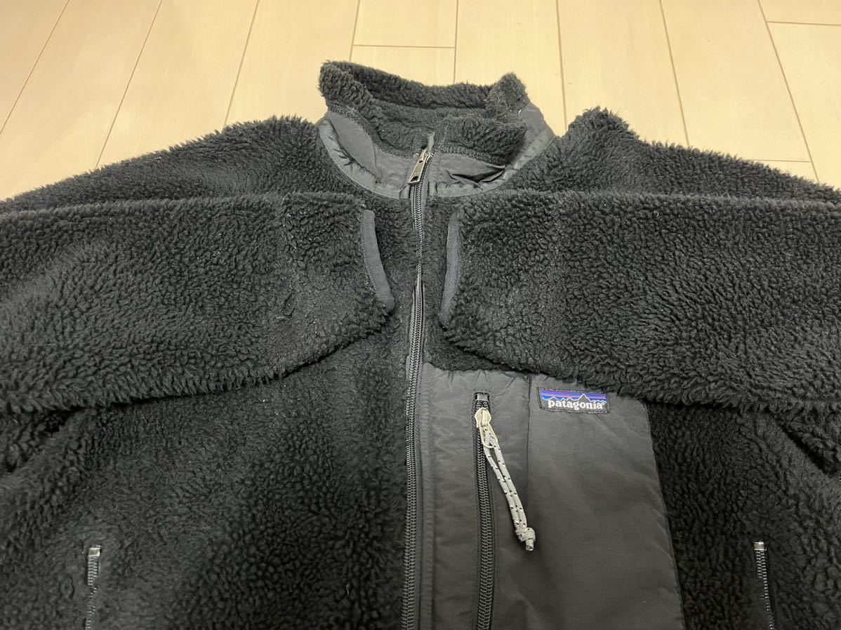 送料無料 90S パタゴニア レトロX サイズM ブラック 00年製 Patagonia ボア USA フリース FA00 2000年 クラシック レトロ ジャケット 黒の画像5