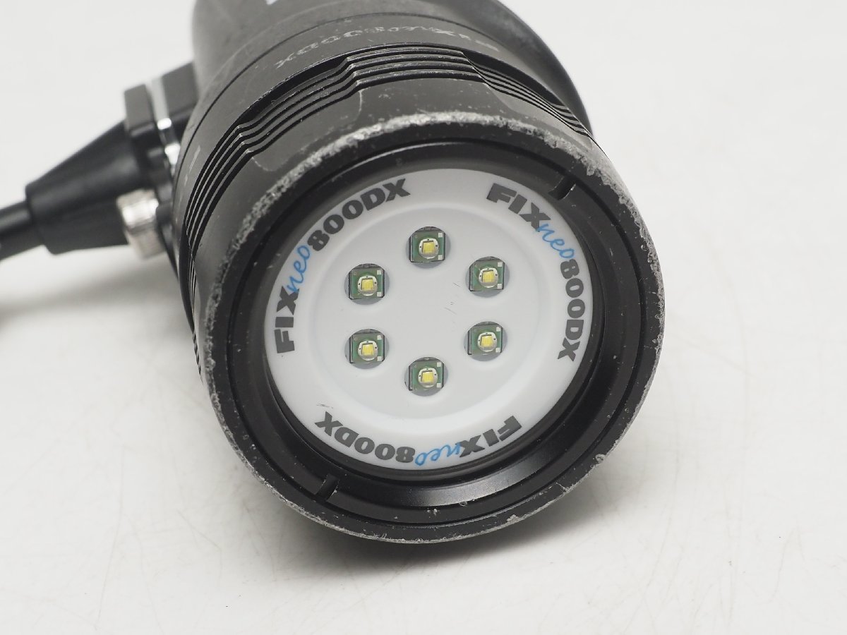 USED Fisheye フィッシュアイ FIX NEO 800DX 水中LEDライト 800ルーメン 充電器付 動作確認済 水中ライト [3FQ-56983]の画像3