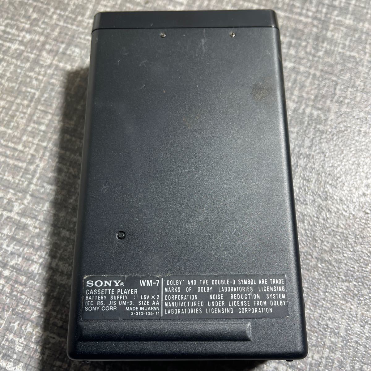 SONY WALKMAN カセットプレーヤー WM-7 ジャンク_画像2