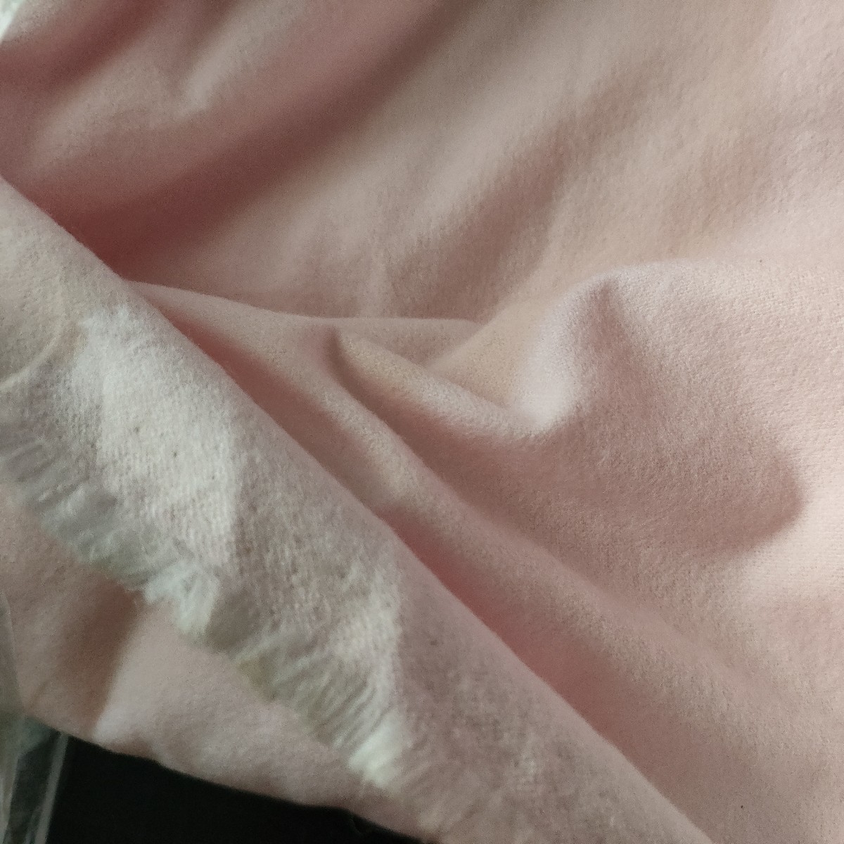 K　フランネル 　薄ピンク　国産　B品　１０８×2.2ｍぐらい　ネル　薄いピンク　画像より白ぽい色_画像4