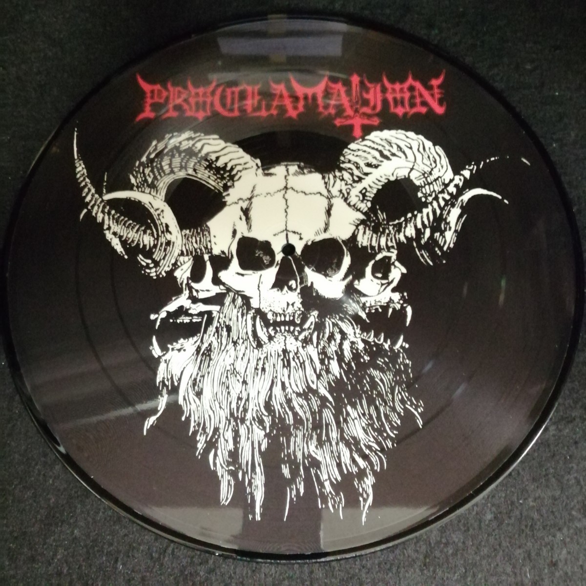 D01 中古LP 中古レコード　 PROCLAMATION execration of cruel bestiality US盤 ANTI-GOTH128 ピクチャーディスク スペイン ブラックメタル_画像7