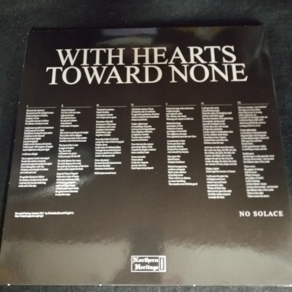 D01 中古LP 中古レコード MGLA with hearts toward none NH-077 フィンランド盤 ポーランド ブラックメタルの画像2