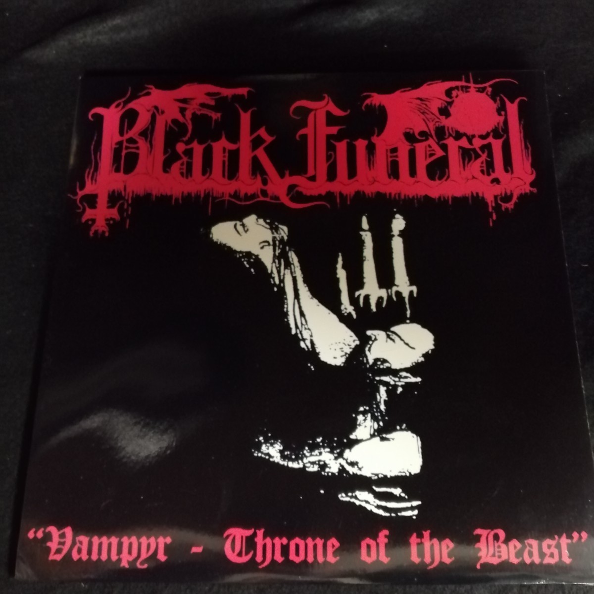 D01 中古LP 中古レコード BLACK DUFUNERAL vampyr throne of the beast ギリシャ盤 LCF XII アメリカ ブラックメタル 300枚限定の画像1