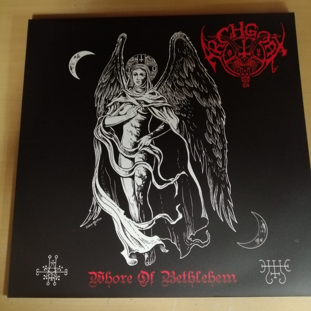 D01 中古LP 中古レコード ARCHGOAT whore of bethlehem BUP17 フランス盤　フィンランド　ブラックメタル_画像1