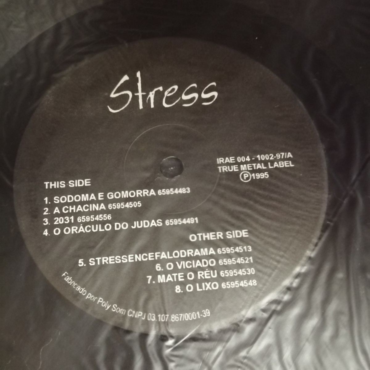 D01 中古LP 中古レコード STRESS stress IRAE 004 ブラジル スピードメタル の画像7