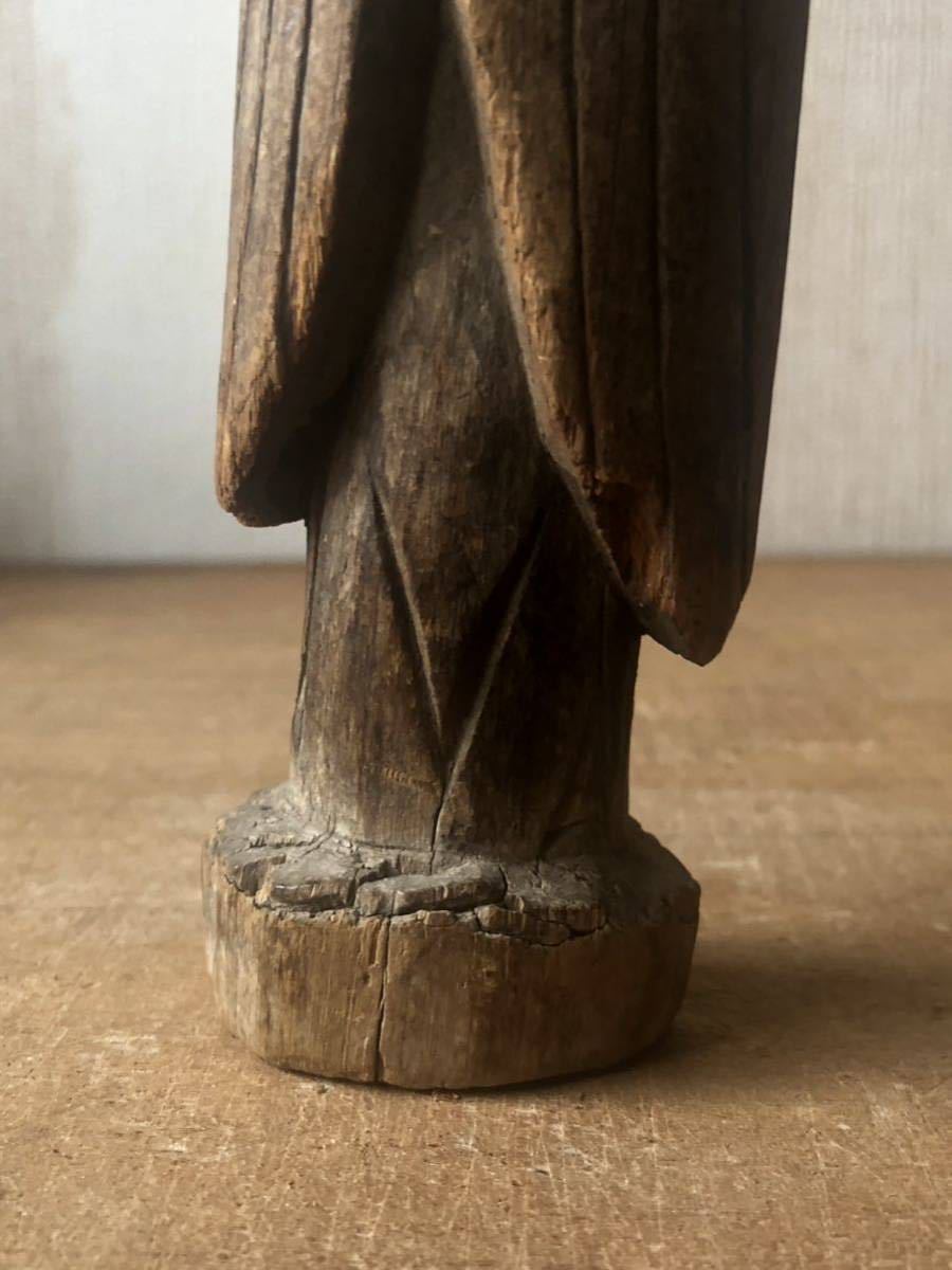木彫　神像　李朝　江戸時代　仏教美術　古民藝_画像7