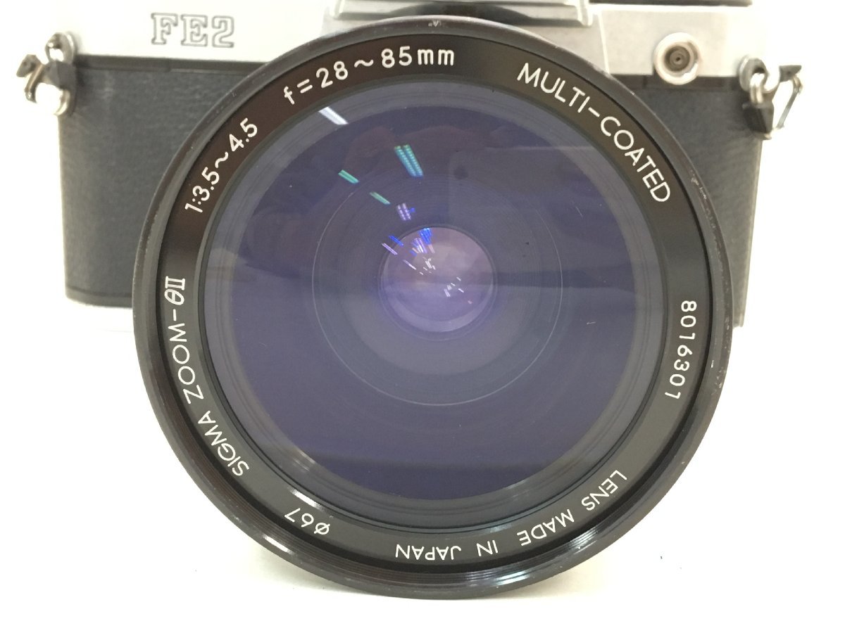 Nikon FE2 / SIGMA ZOOM-ΘII 1：3.5-4.5 f=28-85mm 一眼レフカメラ ジャンク 中古【UW010240】_画像2