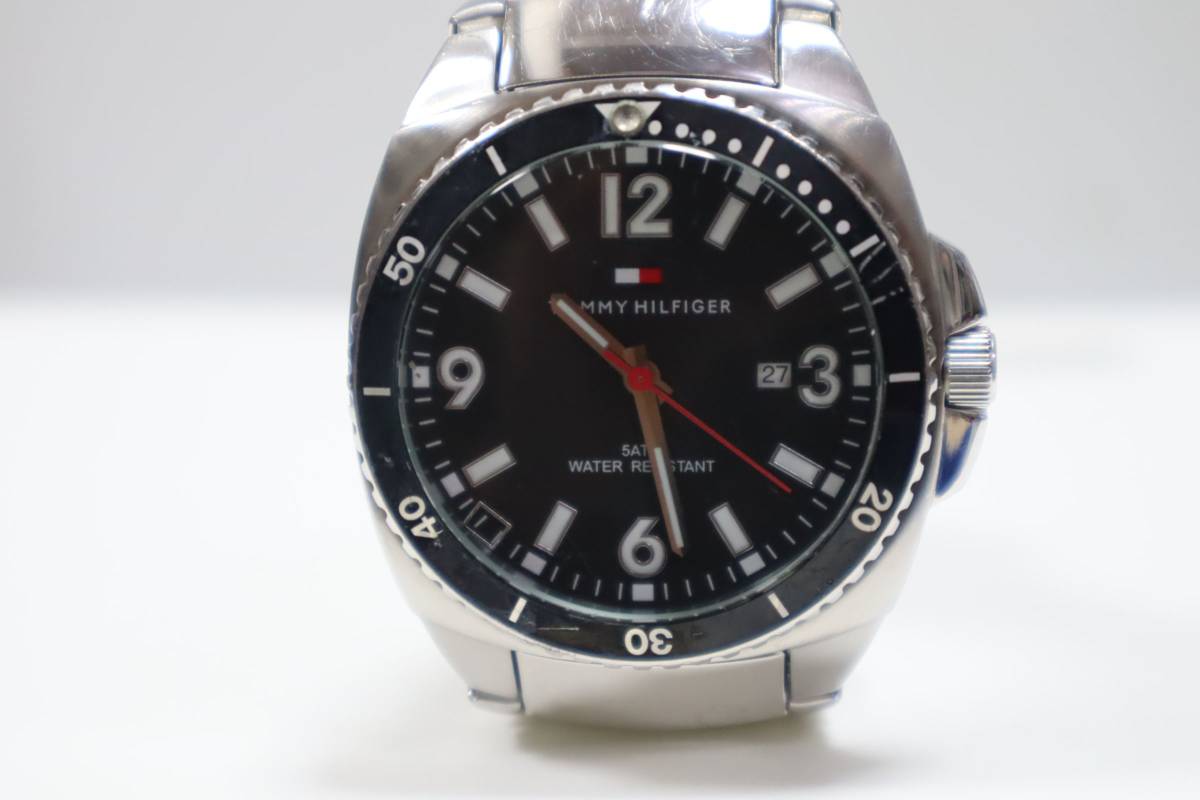 J1260 Y Tommy Hilfiger Tommy Hilfiger original breath F90307 quarts men's wristwatch 