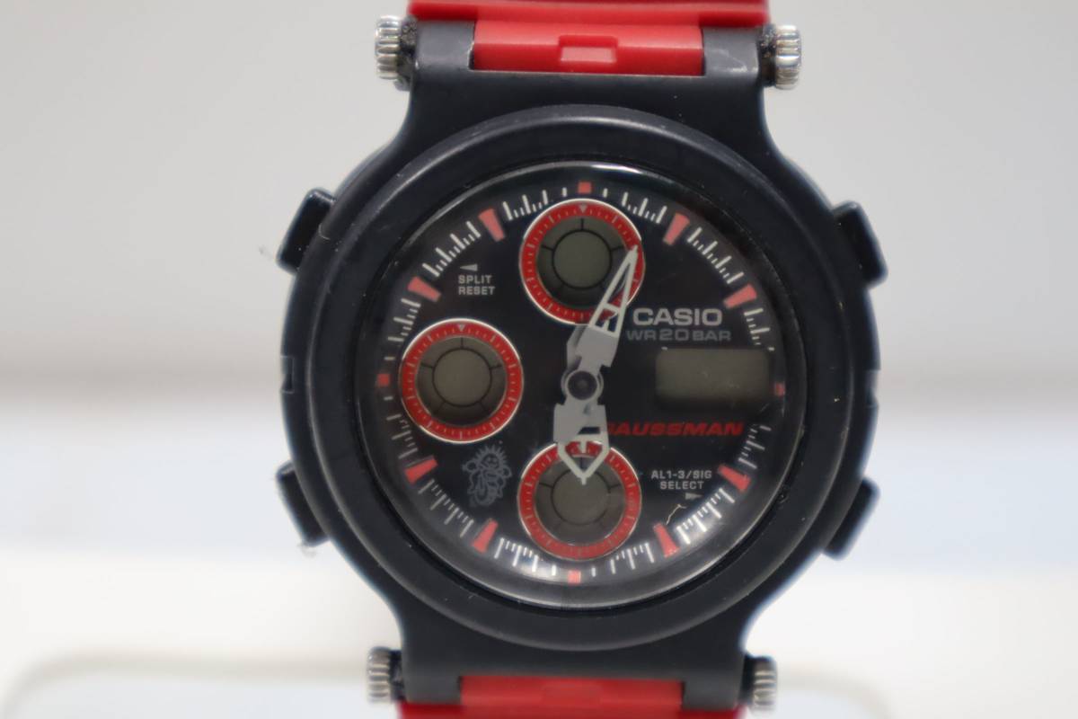J1201 Y CASIO カシオ G-SHOCK ANTIMAG.I GAUSSMAN AW-571E メンズ 腕時計_画像1