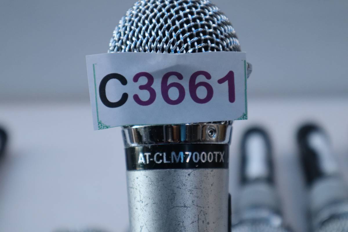 C3661 N 10ps.@audio technica AT-CLM7000TX wireless microphone battery attaching battery. hippopotamus less operation verification settled.
