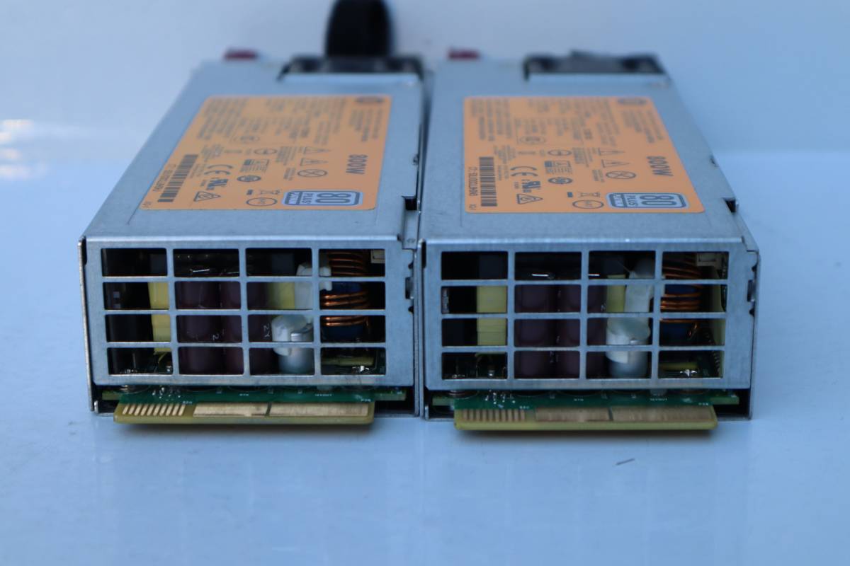 E6783 & 2点セットHP ProLiant DL380 Gen9 の 冗長 電源 800W HSTNS-PL41 REV:12 723599-001 754381-001 723600-201 720479-B21_画像3