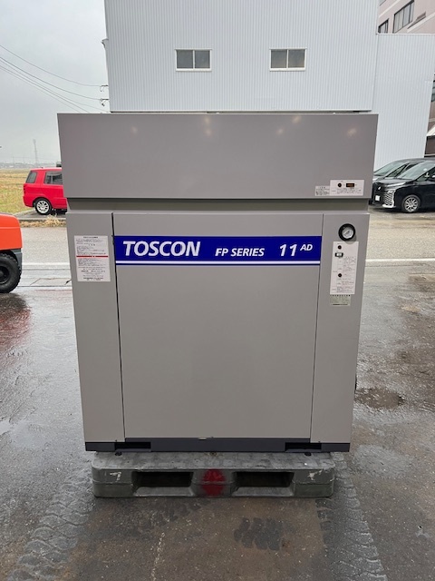 ★東芝コンプレッサー 11Kw 15馬力 FP85-110TAD レシプロ ドライヤー内蔵型!2017年製!美品!★