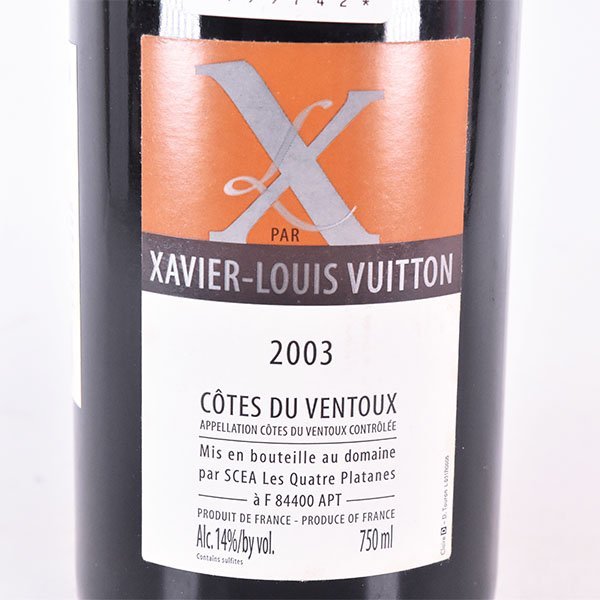 ★ザビエ ルイ ヴィトン 2003年 赤 750ml 14% フランス Xavier Louis Vuitton A080110_画像6