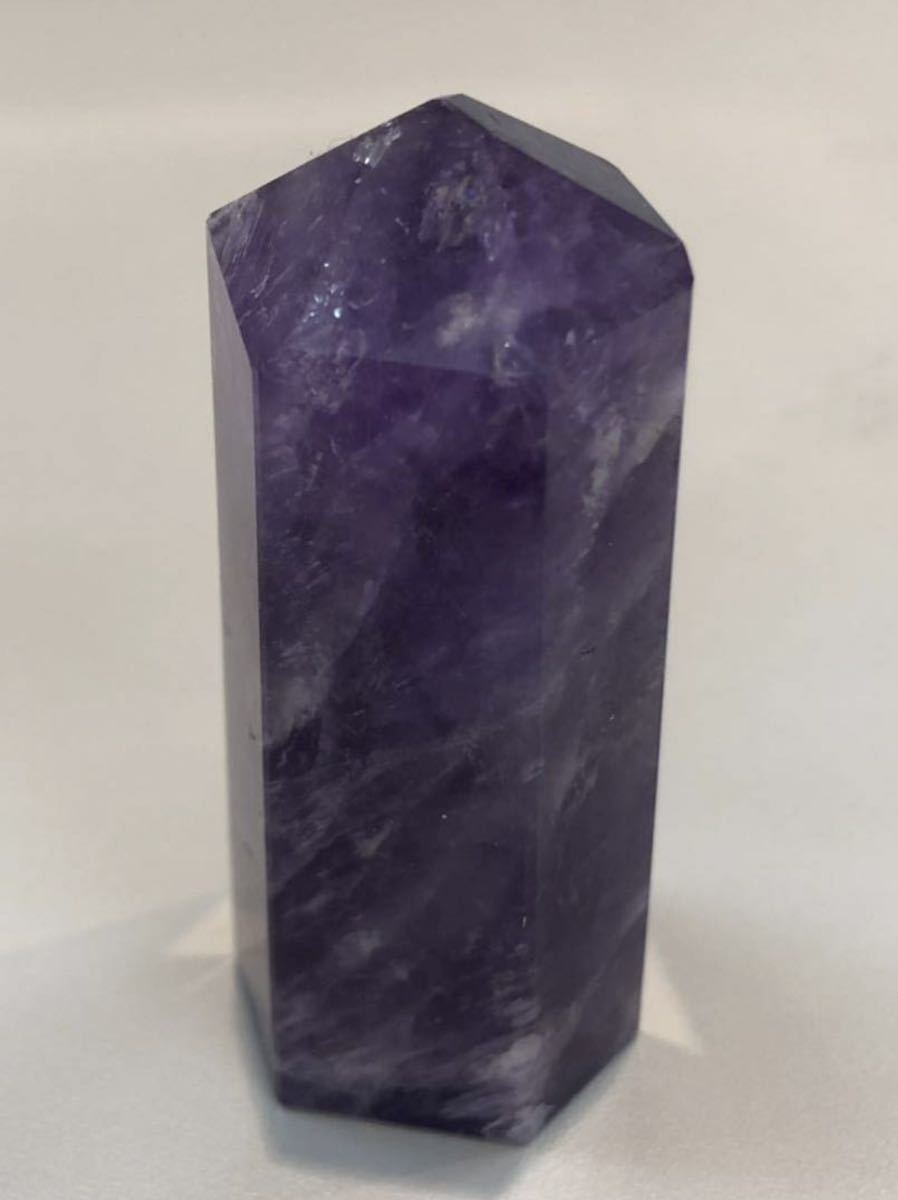 アメジスト　天然石　紫水晶　パワーストーン　原石　六角柱　_画像1