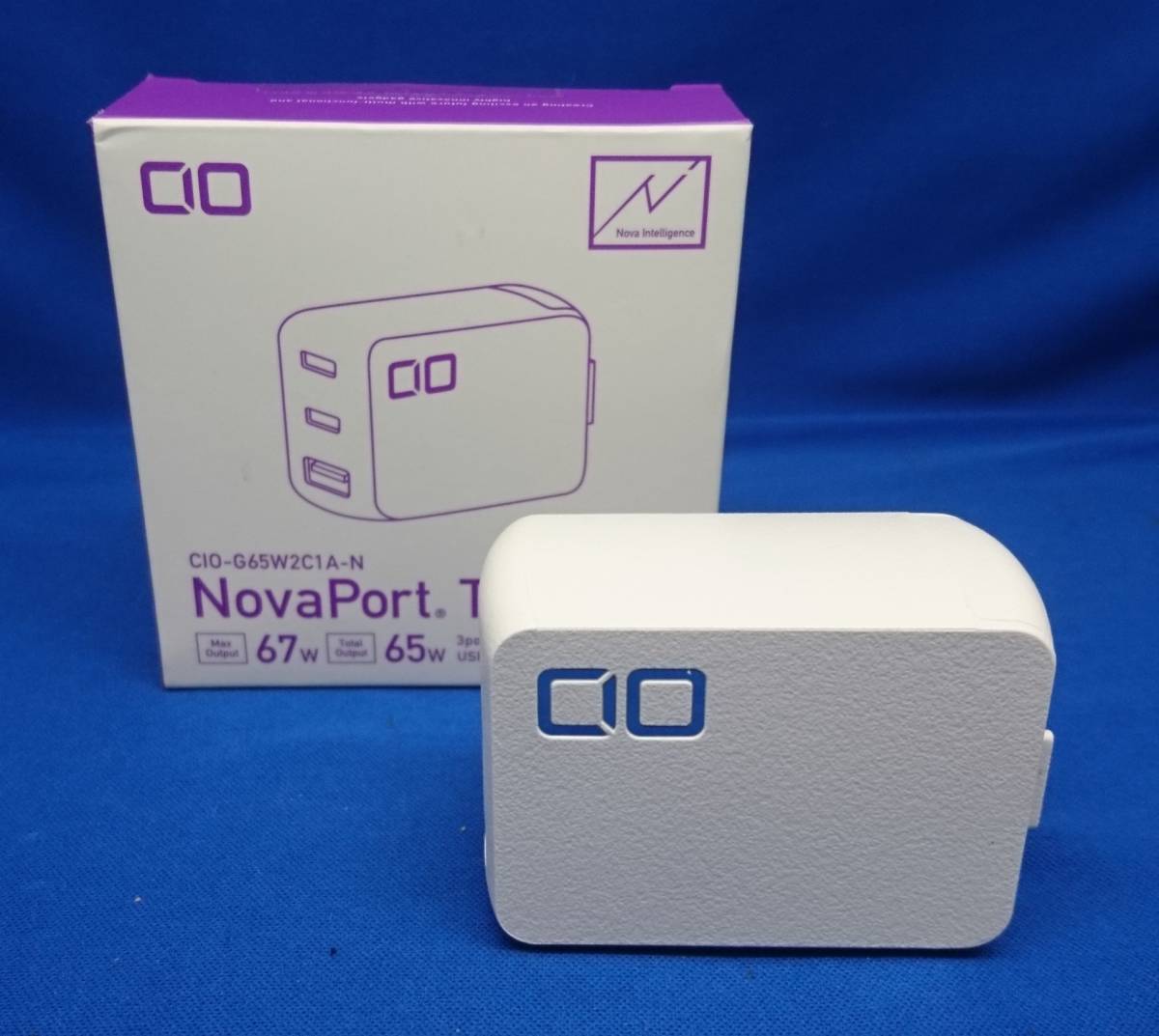 CIO NovaPort TRIO PD 65W CIO-G65W2C1A-N USB(Type-A)x1 + USB(Type-C)x2 ジャンク　②_画像1