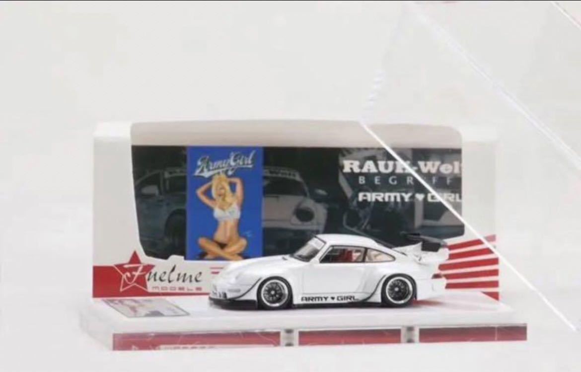 1/64 FuelMe RWB 993 ARMY GIRL ポルシェ 白 ローウィング　アーミーガール_画像4