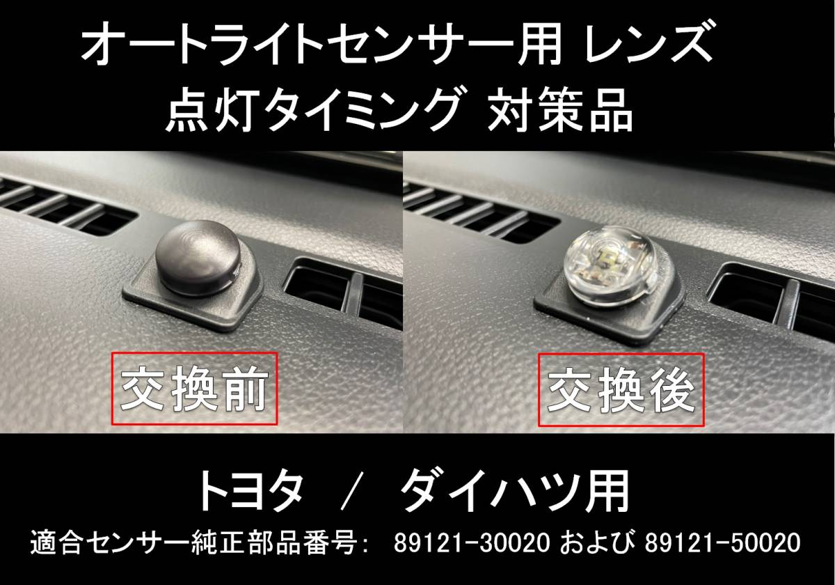 DAIHATSU ダイハツ タント TANTO 自動調光センサー オートライト クリアーレンズ 透明 照度センサー カバー 18mm LA650S LA660S_オートライトセンサー透明レンズ
