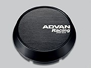 【メーカー取り寄せ】ADVAN Racing センターキャップ MIDDLE ブラック 直径:73ミリ 4個セット_画像1