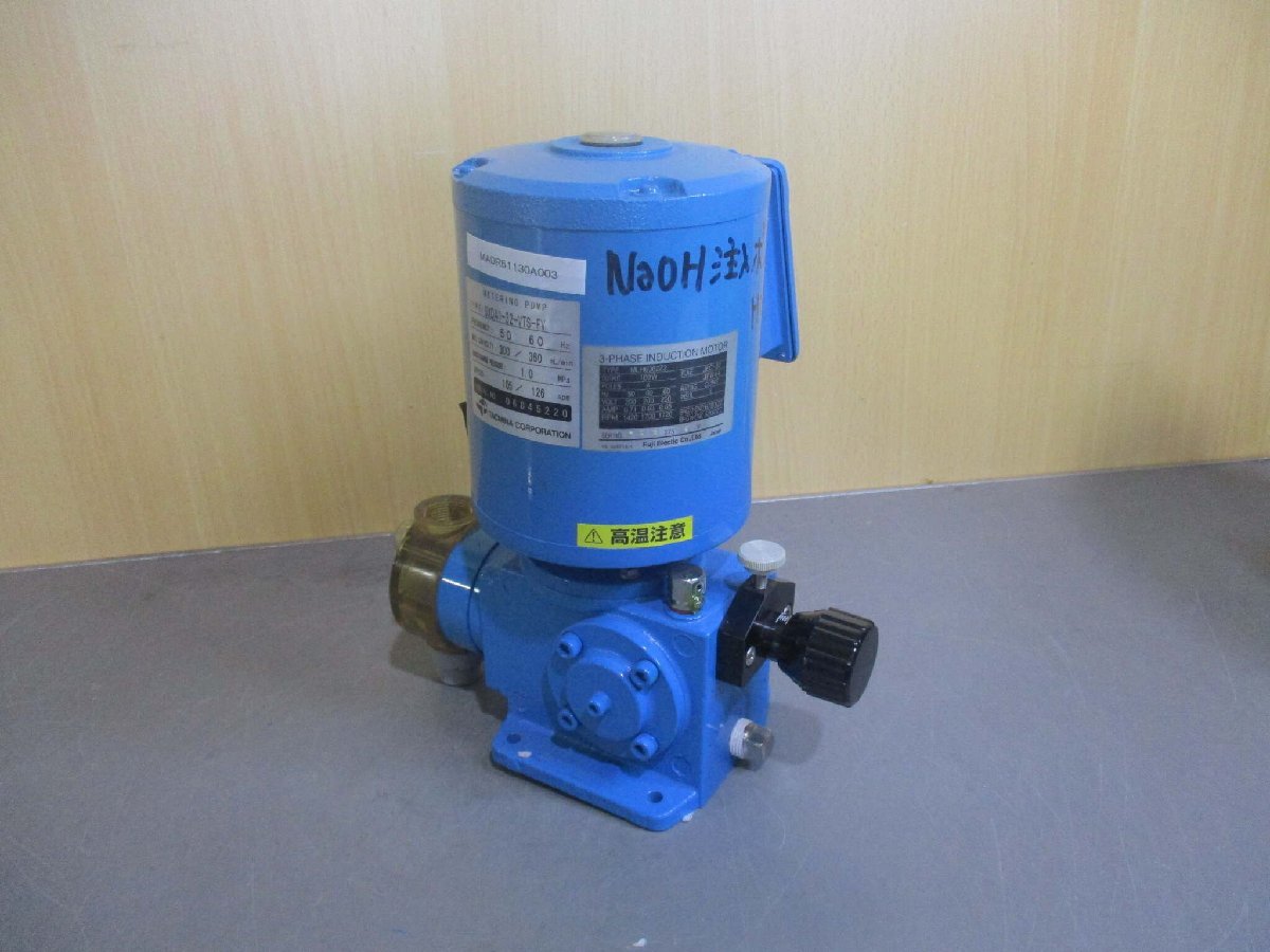 中古 TACMINA METERING PUMP SXDA1-32-VTS-FV 定量ポンプＳシリーズ DＡタイプ (MADR51130A003)_画像9