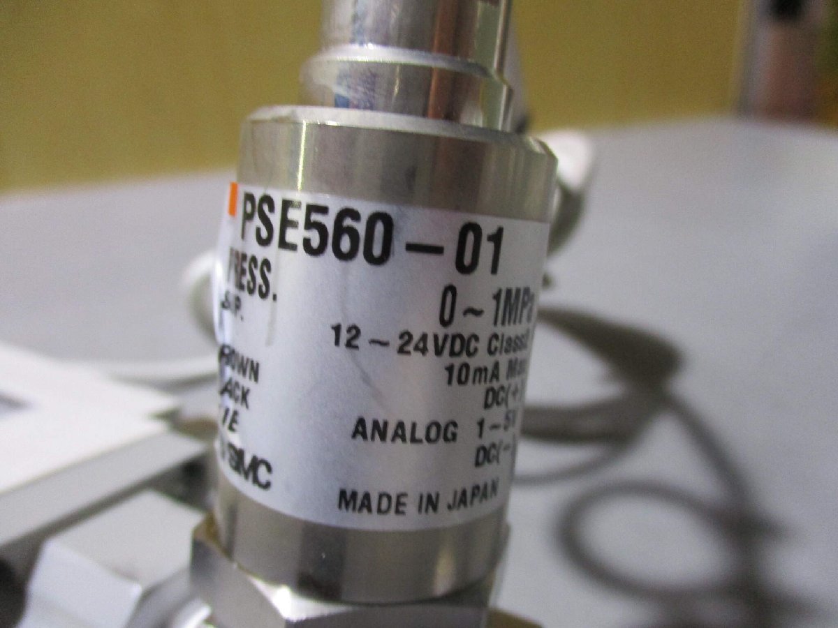 中古 SMC デジタルフロースイッチ‐分離型 PF2A551-04 / PSE560-01 圧力スイッチセンサー (R51115JAE009)_画像4