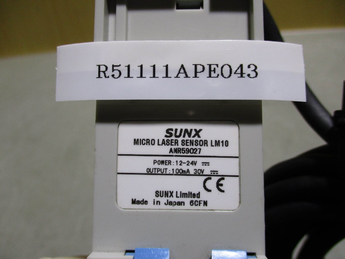 中古SUNX LTD ANR59027 Micro Laser Sensor LM10 12-24 VDC(R51111APE043)_画像1