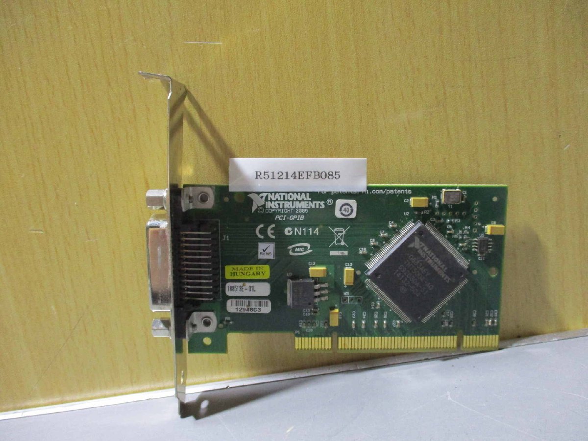 中古 NATIONAL INSTRUMENTS PCI-GPIB PCIボード (R51214EFB085)_画像1