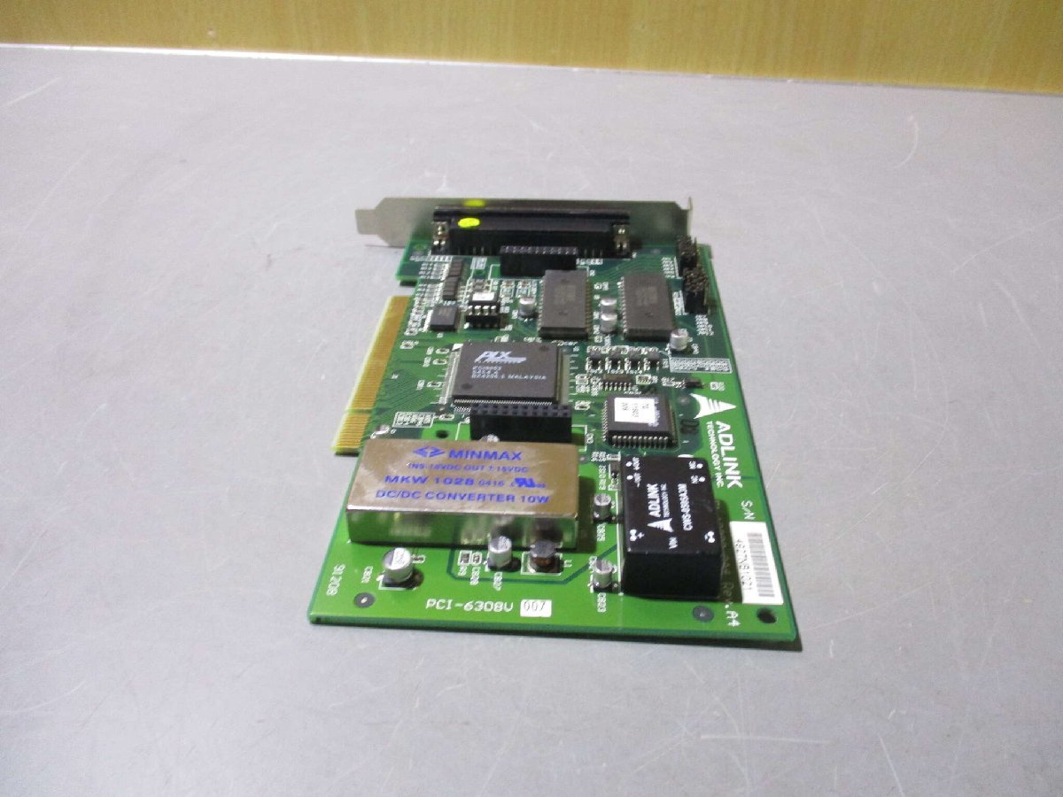 中古 ADLINK PCI-6308V 51-12202-0A4 REV.A4 絶縁アナログ出力カード (R51214EEB106)_画像6