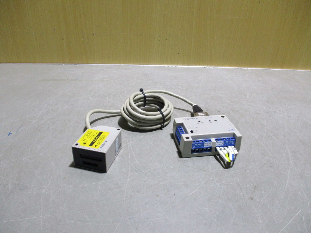 中古 KEYENCE N-48 Sensor 専用通信ユニット / KEYENCE BL-501 レーザ式バーコードリーダ (R51123AFE003)_画像1