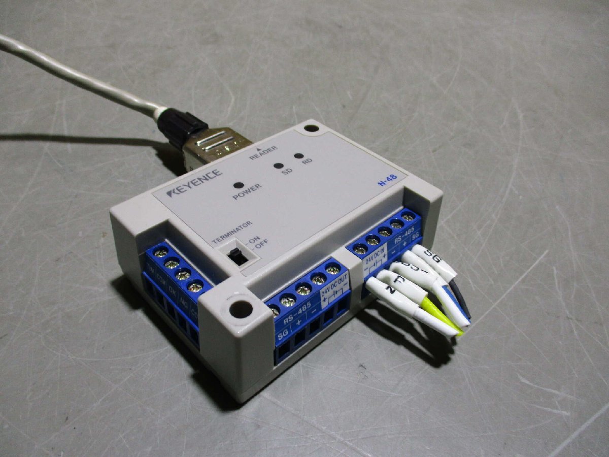 中古 KEYENCE N-48 Sensor 専用通信ユニット / KEYENCE BL-501 レーザ式バーコードリーダ (R51123AFE003)_画像5