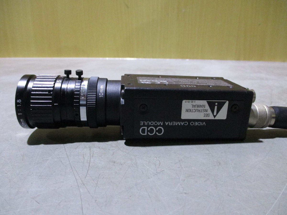 中古 SONY XC-75CE CCD Video Camera Module / TV LENS 50mm 1:1.8 (AAPR51125D127)_画像4