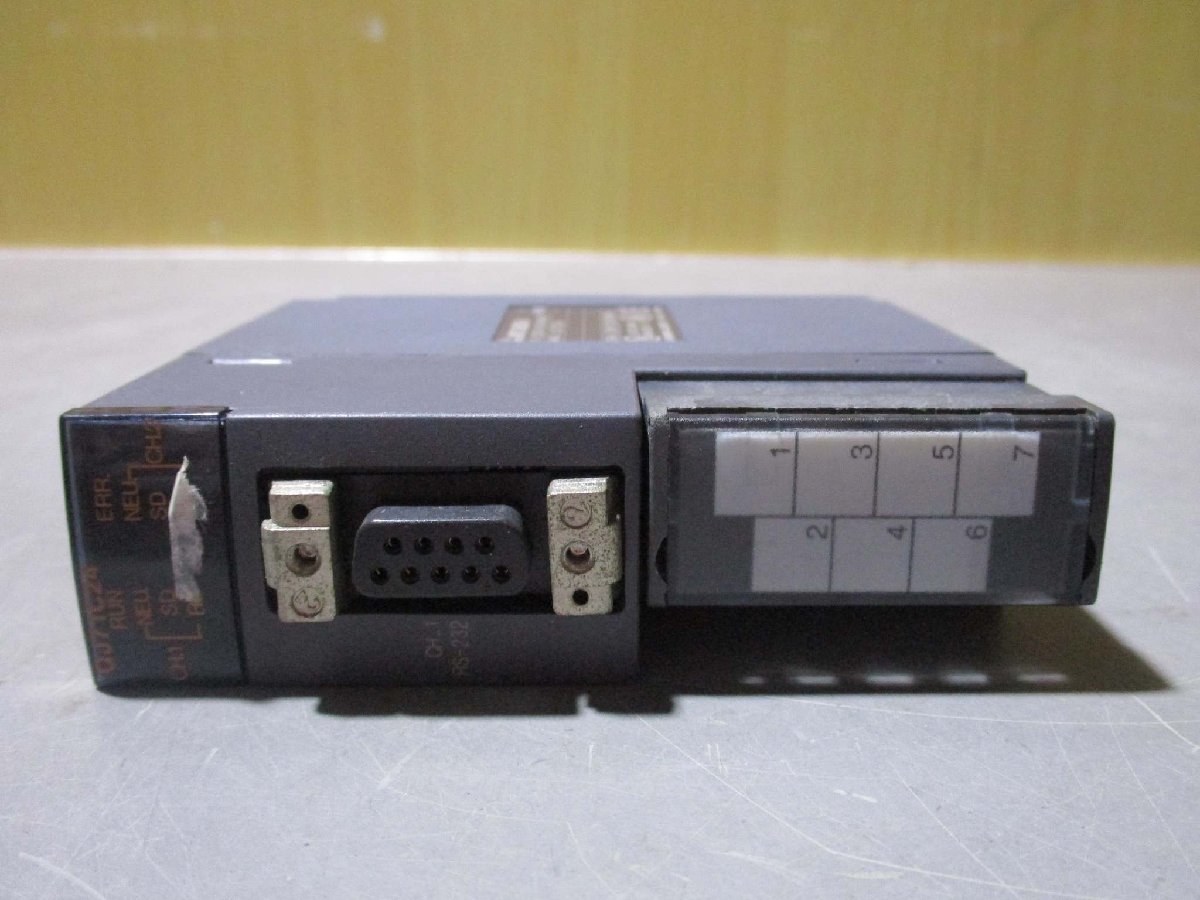 中古 MITSUBISHI RS-232/RS-422/485 UNIT QJ71C24 シリアルコミュニケーションユニット 2個 (R50915BME062)_画像6