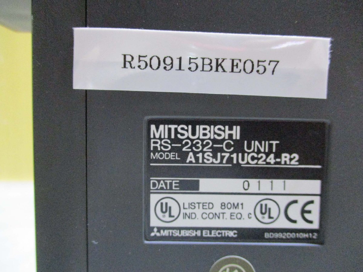 中古 MITSUBISHI RS-232-C UNIT A1SJ71UC24-R2 計算機リンクユニット 2個 (R50915BKE057)_画像2