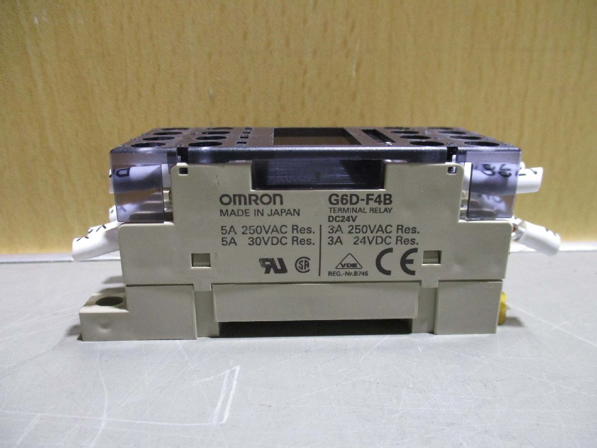 中古 OMRON TERMINAL RELAY G6D-F4B ターミナルリレー 16個 (R50911BEF046)_画像3