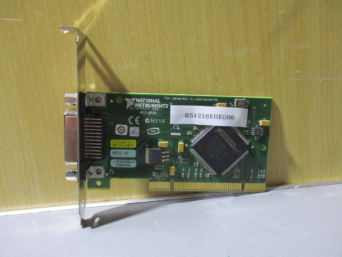 中古 NATIONAL INSTRUMENTS PCI-GPIB PCIボード(R51216EHE098)_画像1