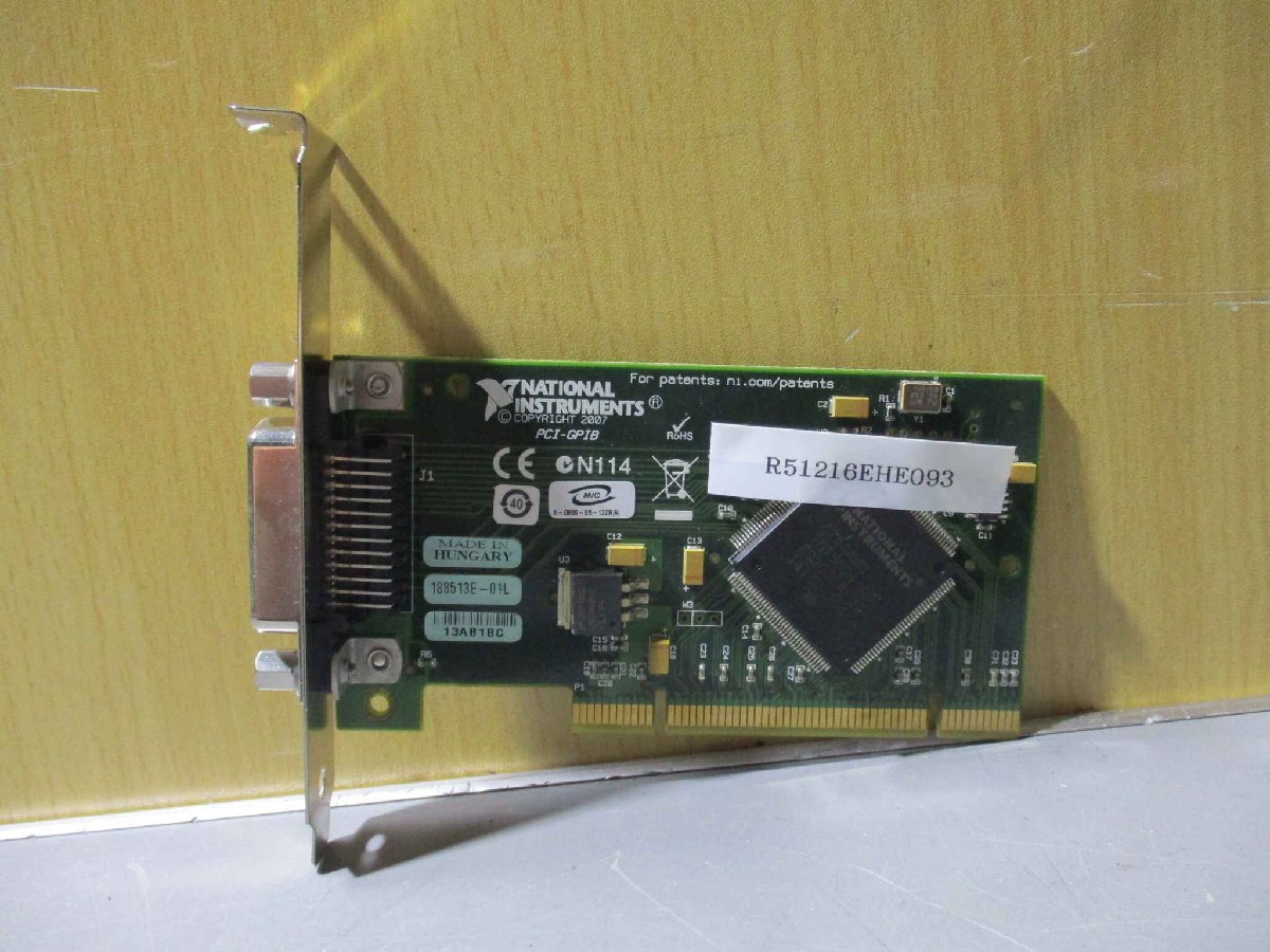 中古 NATIONAL INSTRUMENTS PCI-GPIB PCIボード(R51216EHE093)_画像1