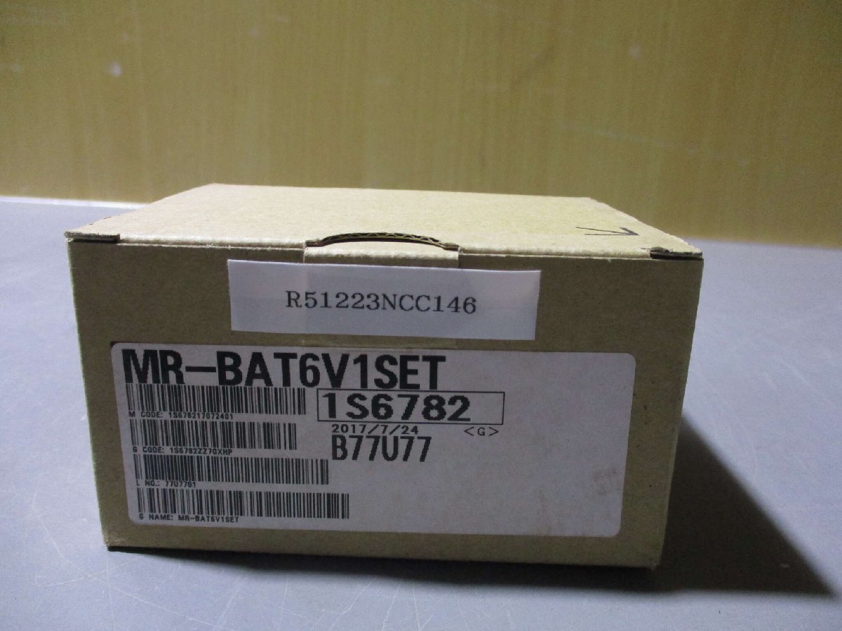 新古 MITSUBISHI MR-BAT6V1SET ACサーボ用バッテリ DC6V (R51223NCC146)_画像1