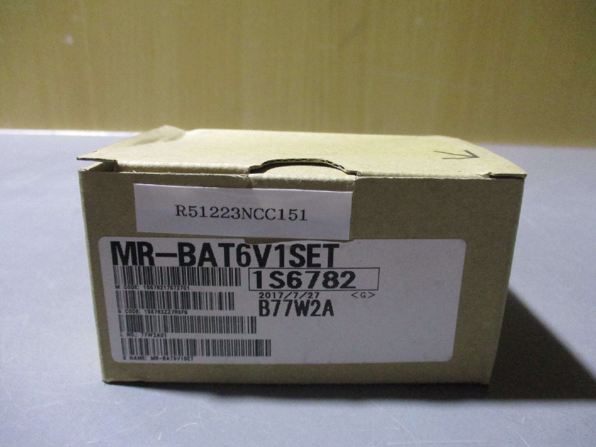 新古 MITSUBISHI MR-BAT6V1SET ACサーボ用バッテリ DC6V (R51223NCC151)_画像1