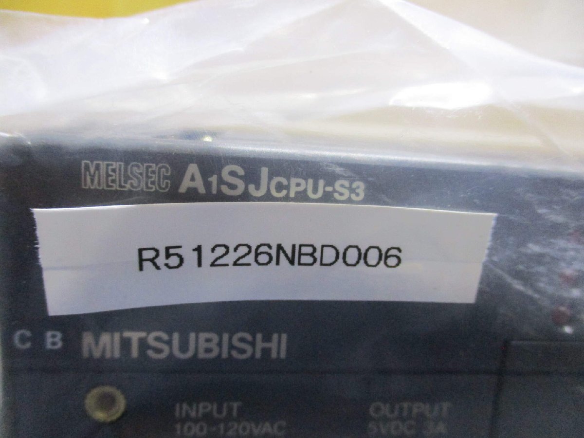 正規通販ショップ情報 新古 MITSUBISHI MELSEC A1SJCPU-S3(R51226NBD006)