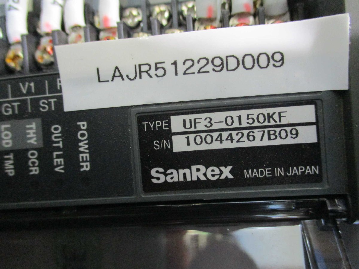 Yahoo!オークション - 中古 SANREX UF3-0150KF サイリスタ式電力 Yahoo!オークション - 中古 SANREX UF3-0150KF サイリスタ式電力