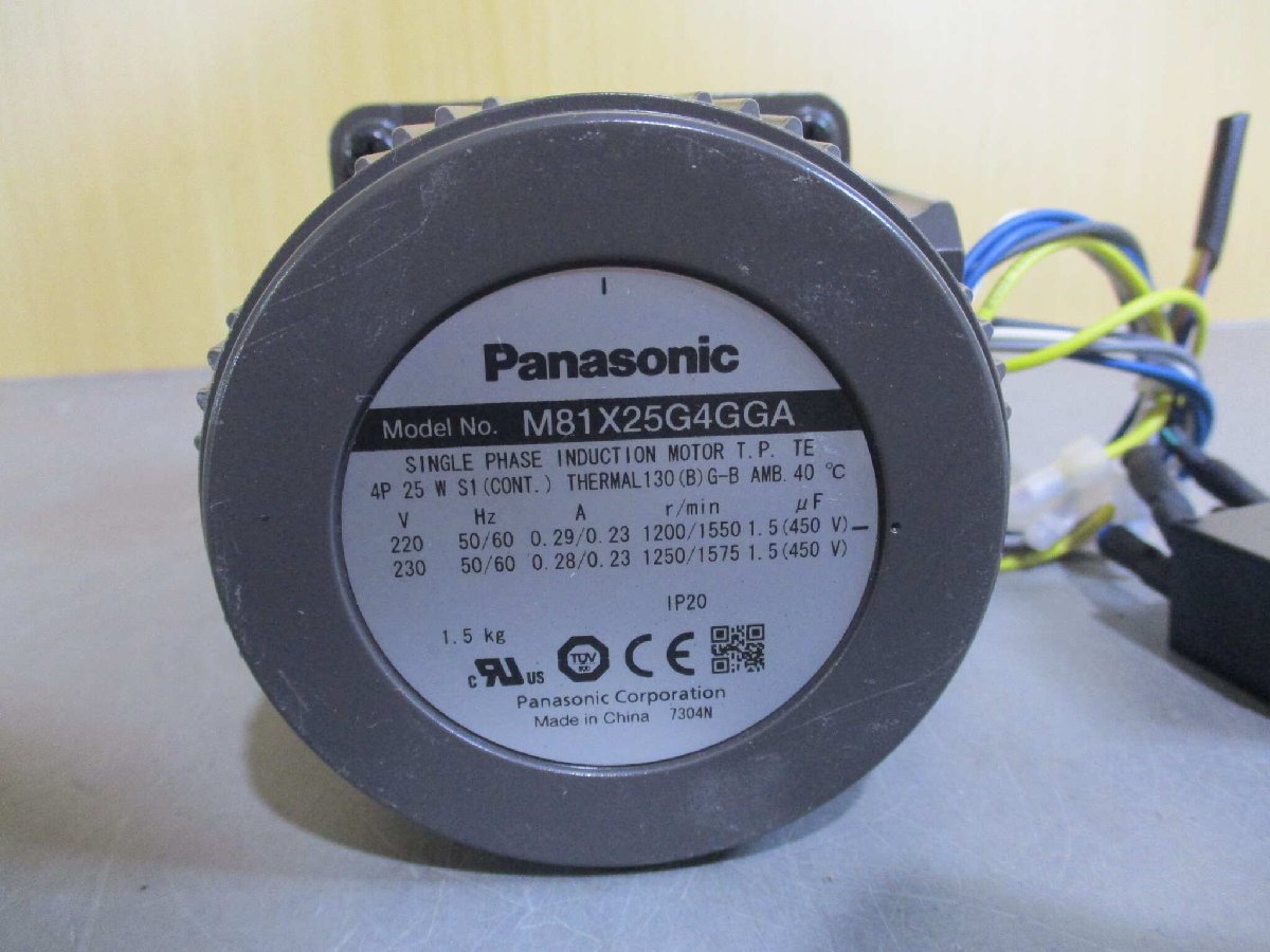 中古 Panasonic M81X25G4GGA Induction Motor(KBBR60105C110)_画像4