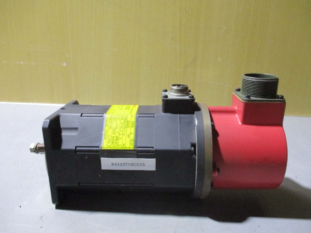 中古 FANUC 1-OS/3000 A06B-0309-B033 AC SERVO MOTOR (R51227NEC015)_画像1